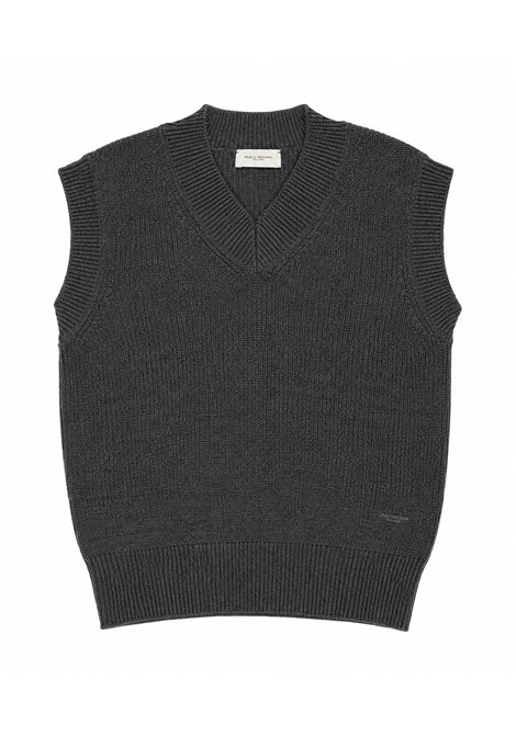 Gilet con scollo a V PAOLO PECORA KIDS | PP4401GRIG M